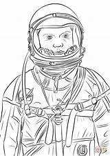 Neil Colorare Astronaut sketch template