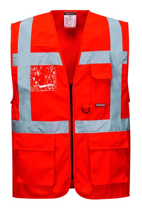 northrock safety red safety vest  pockets red reflective vest