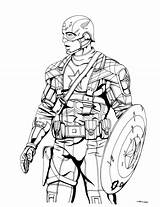 Avengers Coloring Pages Clipartmag Captain America sketch template