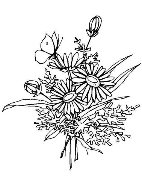 flower coloring pages  adults coloring home
