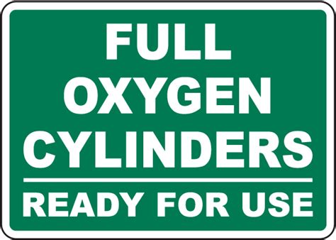 full oxygen cylinders sign claim   discount