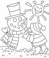 Winter Coloring Pages Print Color Colouring Kids Christmas sketch template