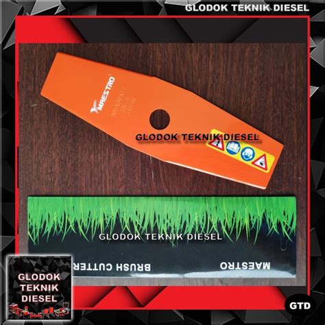 jual mata pisau potong rumput gendong brush cutter blade  cm