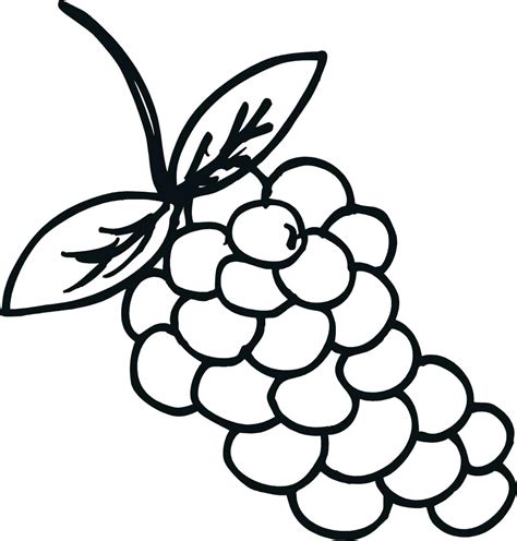 coloring pages print grapes coloring page
