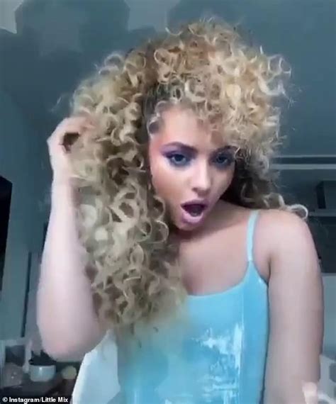 Little Mix Star Jade Thirlwall Sports A Perm As She Gives Herself An