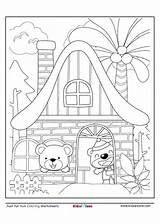 Coloring Bear Kidzezone sketch template