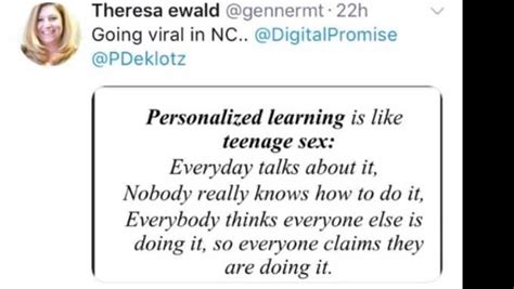 Personalized Learning Is Like Teenage Sex Assistant Superintendent