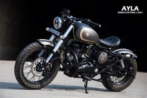 royal enfield classic  tastefully modified   beautiful bobber