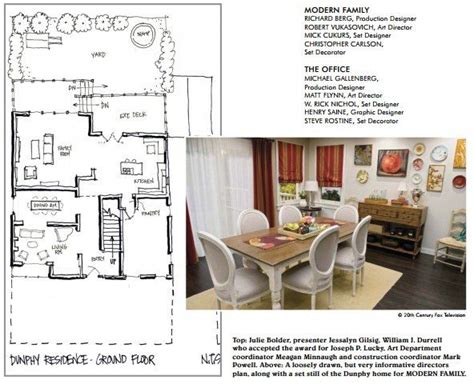 beautiful modern family dunphy house floor plan  home plans design