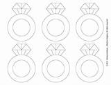 Ring Diamond Template Printable Coloring Pages Clipart Engagement Print Wedding Bridal Diamonds Rings Templates Coloringhome Shower Decorations Color Jewelry Clip sketch template