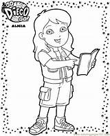 Coloring Go Diego Pages Adiboo sketch template