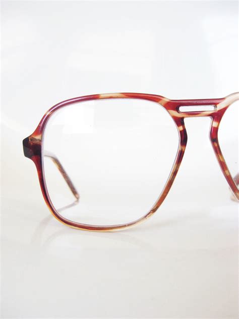 vintage 1980s aviator eyeglasses mens glasses optical frames