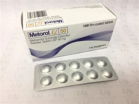 metoprolol succinate extended release tablets usp  mgmetorol xl  tablets usp taj pharma