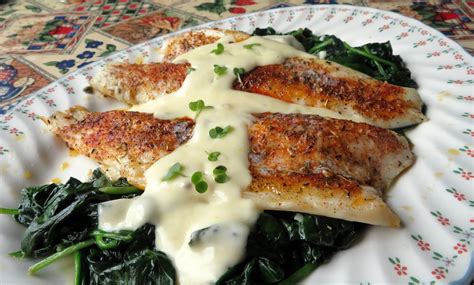 The English Kitchen Roasted Sea Bass With A Lemon Parmesan Cream