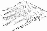 Mountains Rainier Template sketch template