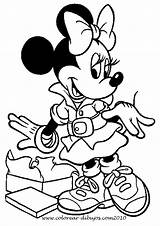 Minnie Mouse Coloring Pages Colouring Print Colorear Para Dibujos Disney Printable Mickey Christmas Retro Disegni Colorare Da sketch template