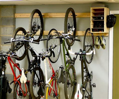 diy bike rack   bike storage stand cabinet  garage  steps  pictures