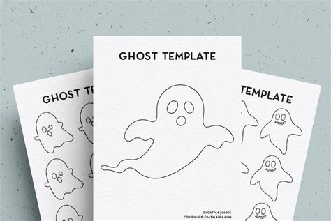 ghost template    variations shapes crazy laura