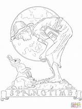 Rockwell Norman Coloring Pages Boy Bunny Getcolorings Printable Color sketch template