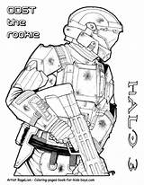 Halo Odst Rookie Sniper Waypoint Everfreecoloring Ausmalbild Xbox Designlooter Deadpool Minion sketch template