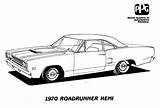 Coloring Car Dodge Muscle Charger Mopar Pages Cars 1969 Print Clipart Hot Old Rod Book Drawing Printable Chevy Runner Road sketch template