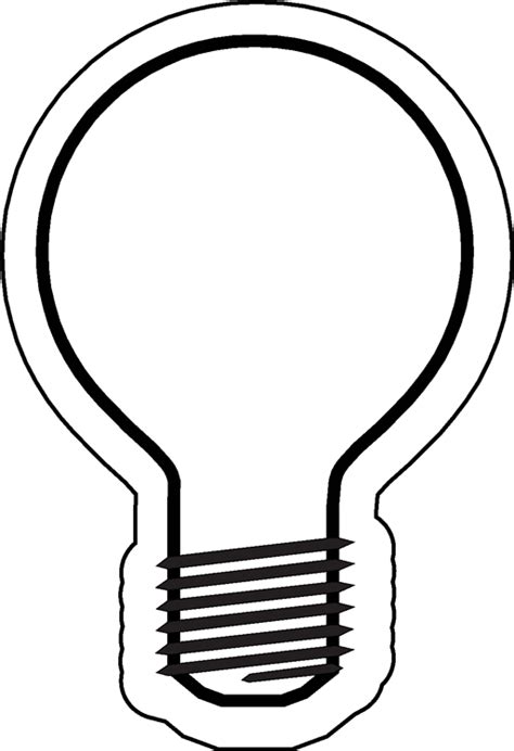 light bulb template clipart