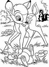 Bambi Coloring Pages Disney Rabbit Da Kids Print Books Anycoloring Salvato sketch template