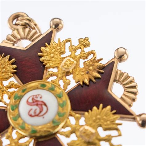 antique russian gold and enamel 2nd class st stanislaus medal badge circa 1900 at 1stdibs