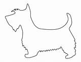 Dog Scottie Pattern Template Printable Outline Templates Patternuniverse Patterns Stencil Stencils Animal Print Felt Crafts Use Applique Dogs Creating Pdf sketch template