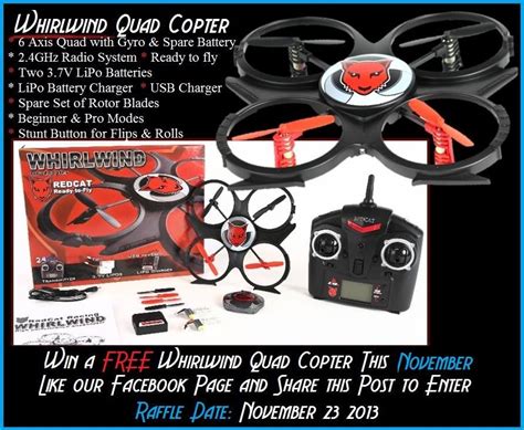 november   win  redcat racing remote control quadcopter   chance  win