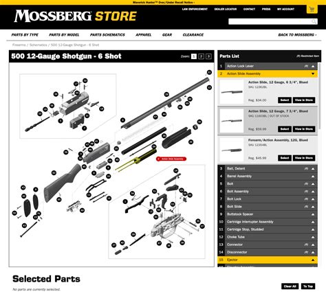 mossberg  schematic