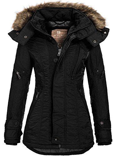 jet lag damen jacke winterparka figurbetont mit kapuze jet lag mantel winter stil