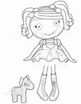 Coloring Lalaloopsy Pages sketch template
