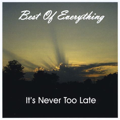 it s never too late album by best of everything spotify