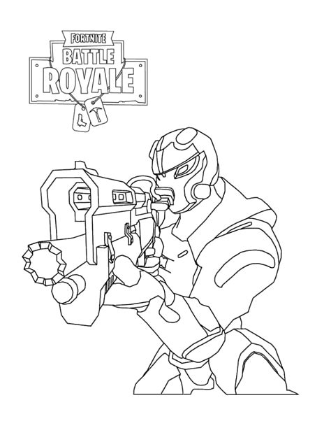 printable fortnite coloring pages soldier coloring pages