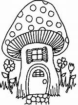 Coloring Pages Mushrooms Mushroom Animated Drawing Kleurplaat Paddestoel Choose Board Gifs sketch template