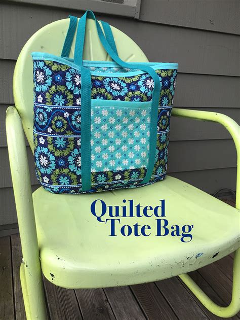 sew  quilted fabric tote bag national sewing circle