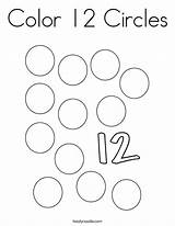 Coloring Color Circles Number Pages Preschool Worksheets Twistynoodle Circle Numbers Print Kids Twisty Noodle Kindergarten Favorites Login Add Tracing Twelve sketch template