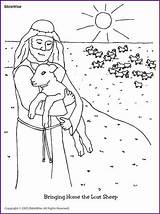 Sheep Lost Coloring Pages Bible Jesus Sheets Kids School Sunday Biblewise Activity Preschool Parable Color Korner Parables Good Children Story sketch template