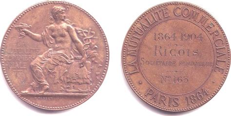 frankreich medaille 1904 paris 1864 la mutualite commerciale unc ma