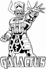 Galactus Pages Coloring Template Thing sketch template