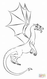 Dragon Coloring Realistic Pages Drawing Draw Step Kids Printable Tutorials Drawings Animal Dragons Sketch Easy Line Tutorial Animals Supercoloring Kid sketch template