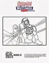 Coloring Doo Scooby Wrestlemania Mystery Pages Review Dvd Mom Take Interested Buying Buy sketch template