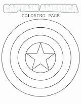 Coloring Captain America Pages Shield Superhero Logos Color Logo Getcolorings Super Printable Template Getdrawings sketch template