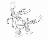 Kong Diddy Donkey Coloring Pages Returns Country Race Mario Another sketch template