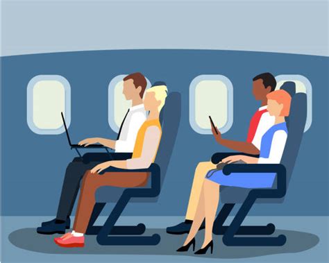Airplane Passenger Illustrations Royalty Free Vector Graphics And Clip