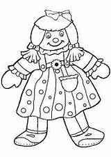 Coloring Doll Pages Chucky Rag Girl Printable Getcolorings Color Getdrawings sketch template