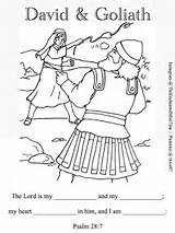 Goliath Psalm Lesson Verses Preschool Scripture Psalms sketch template