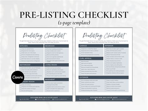 real estate pre listing checklist home selling guide home seller checklist listing