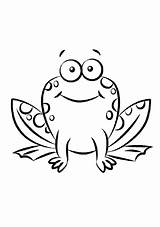 Frog Coloring Pages Cartoon Prince Frogs Color Kids Books Drawing Cute Simple Printable Cycle Life Clipart Lilypads Omalovánky Creative Clipartbest sketch template